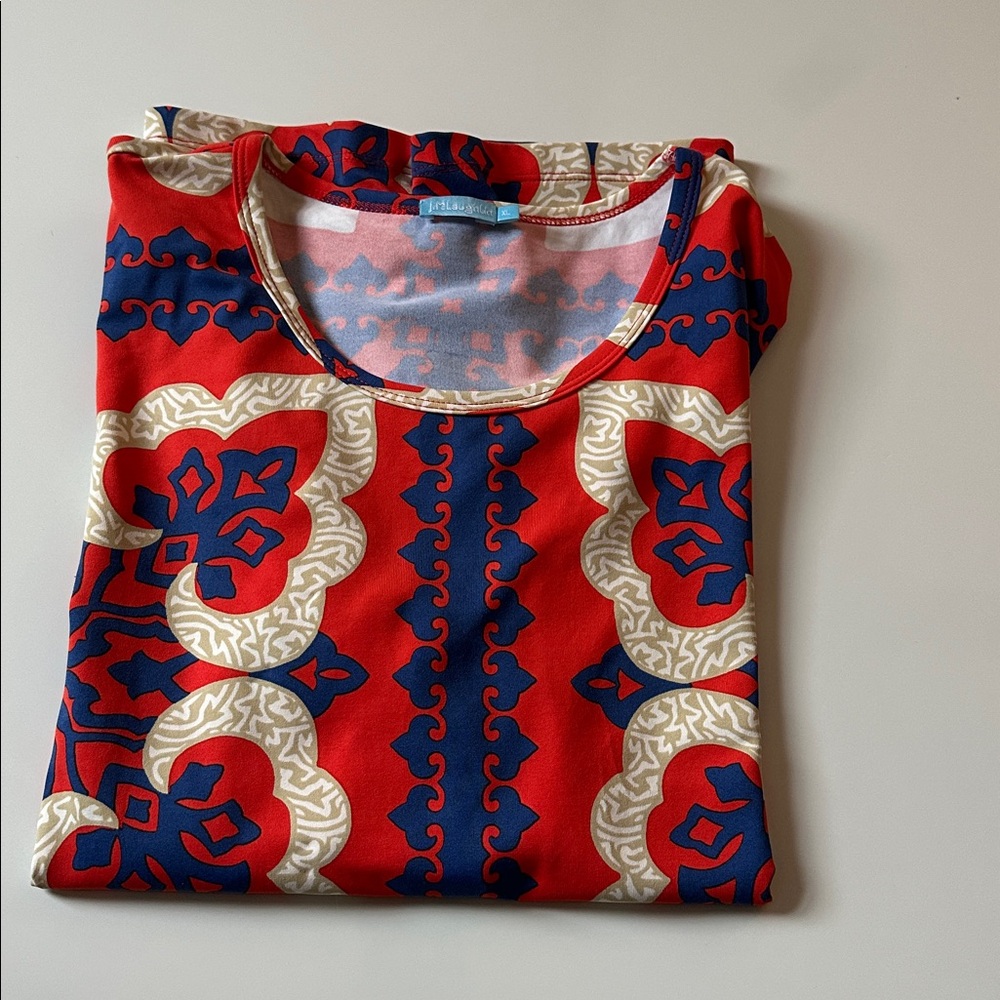 J McLaughlin Signature Catalina Cloth 3/4 Sleeve Top - Picture 4 of 6